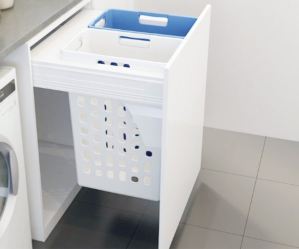 Wako 70l 2x35l Laundry Hamper To Suit, Laundry Cabinet With Hamper