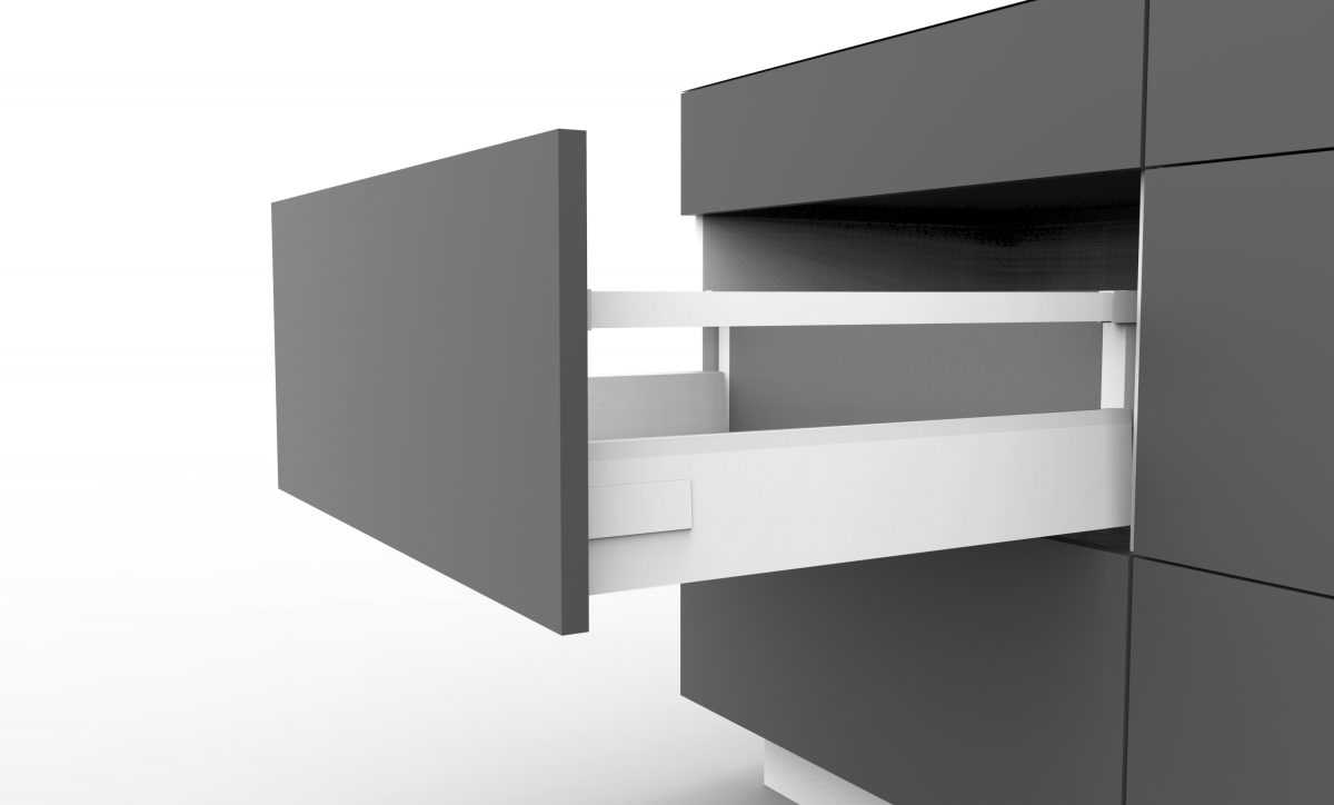 Soft Close 167mm High Double Wall Drawer System